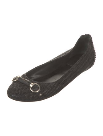 Christian Dior Raffia Ballet Flats