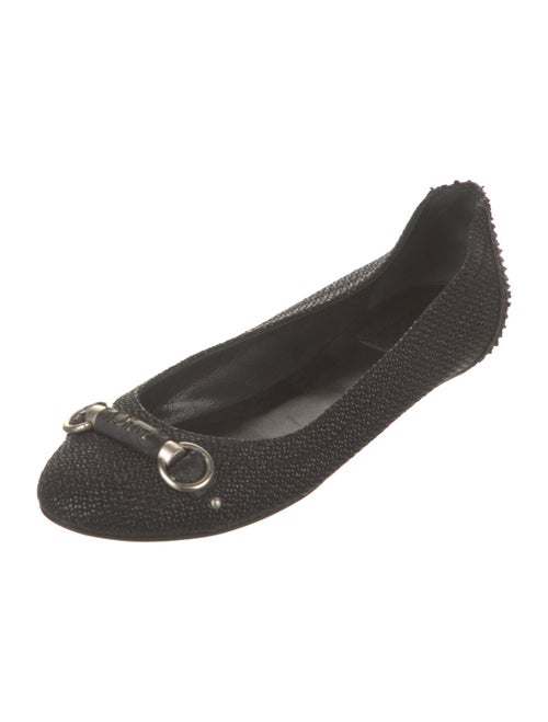 Christian Dior Raffia Ballet Flats