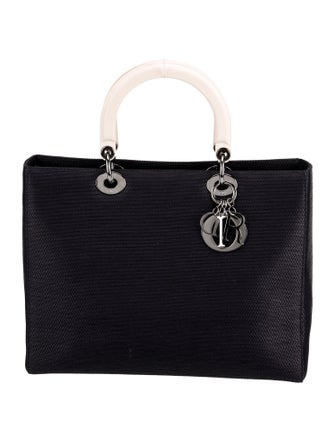 Christian Dior Raffia Lady Dior Vintage