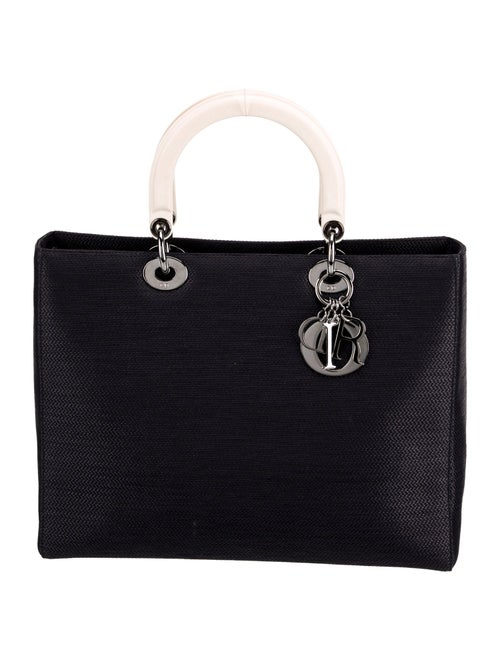 Christian Dior Raffia Lady Dior Vintage