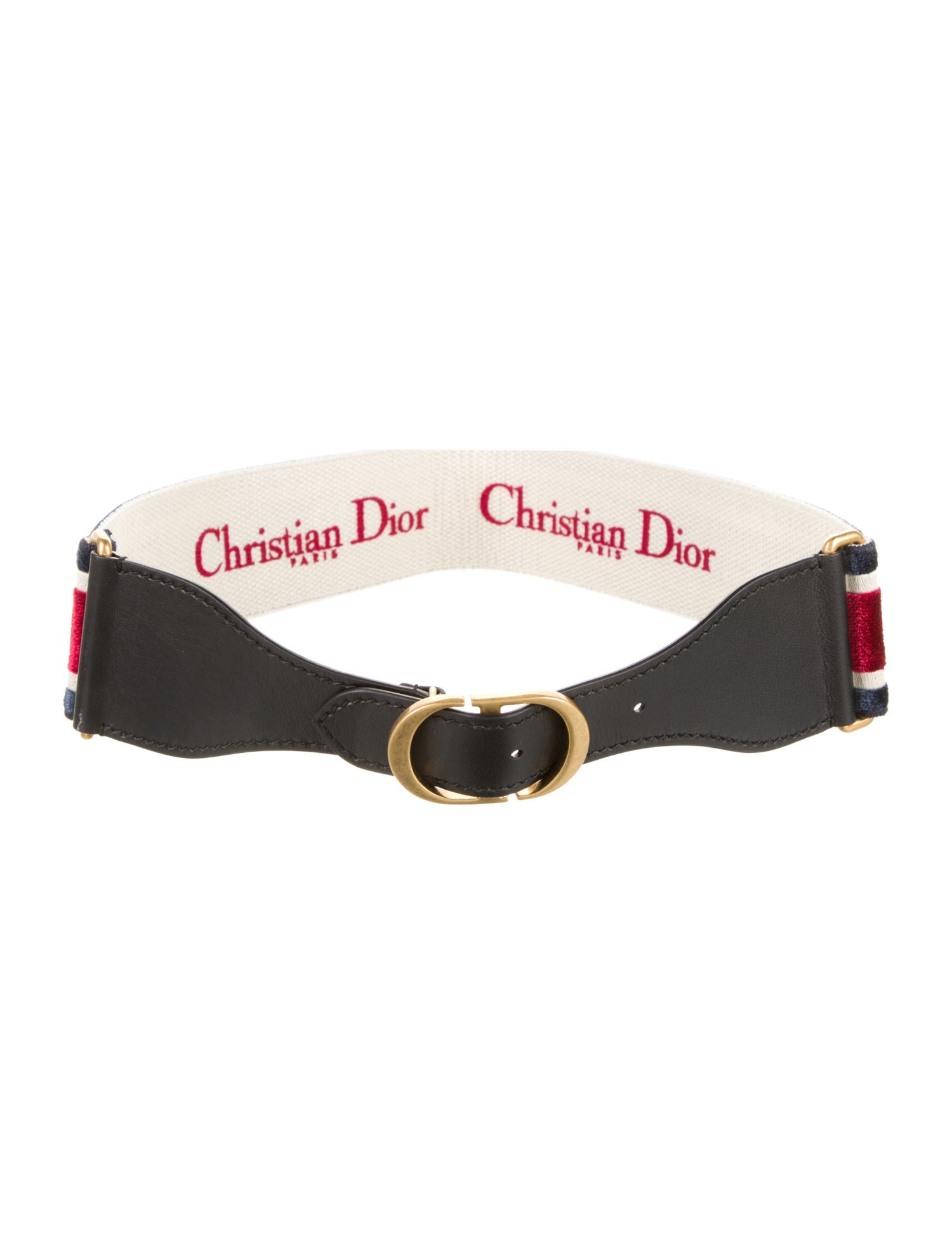 Christian Dior Wide Velvet Belt