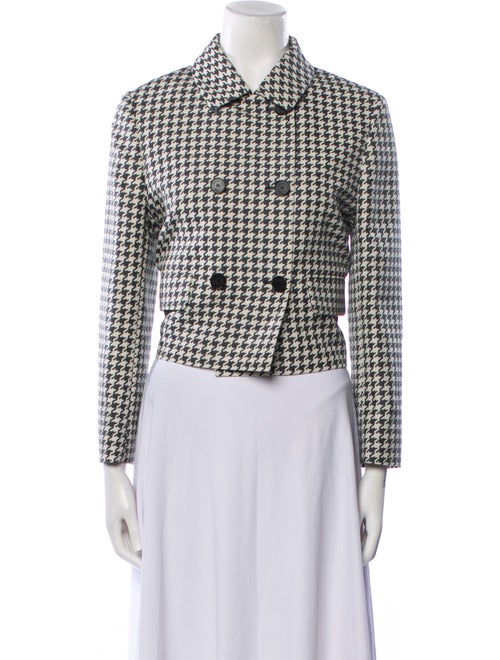 Christian Dior 2022 Houndstooth Print Blazer
