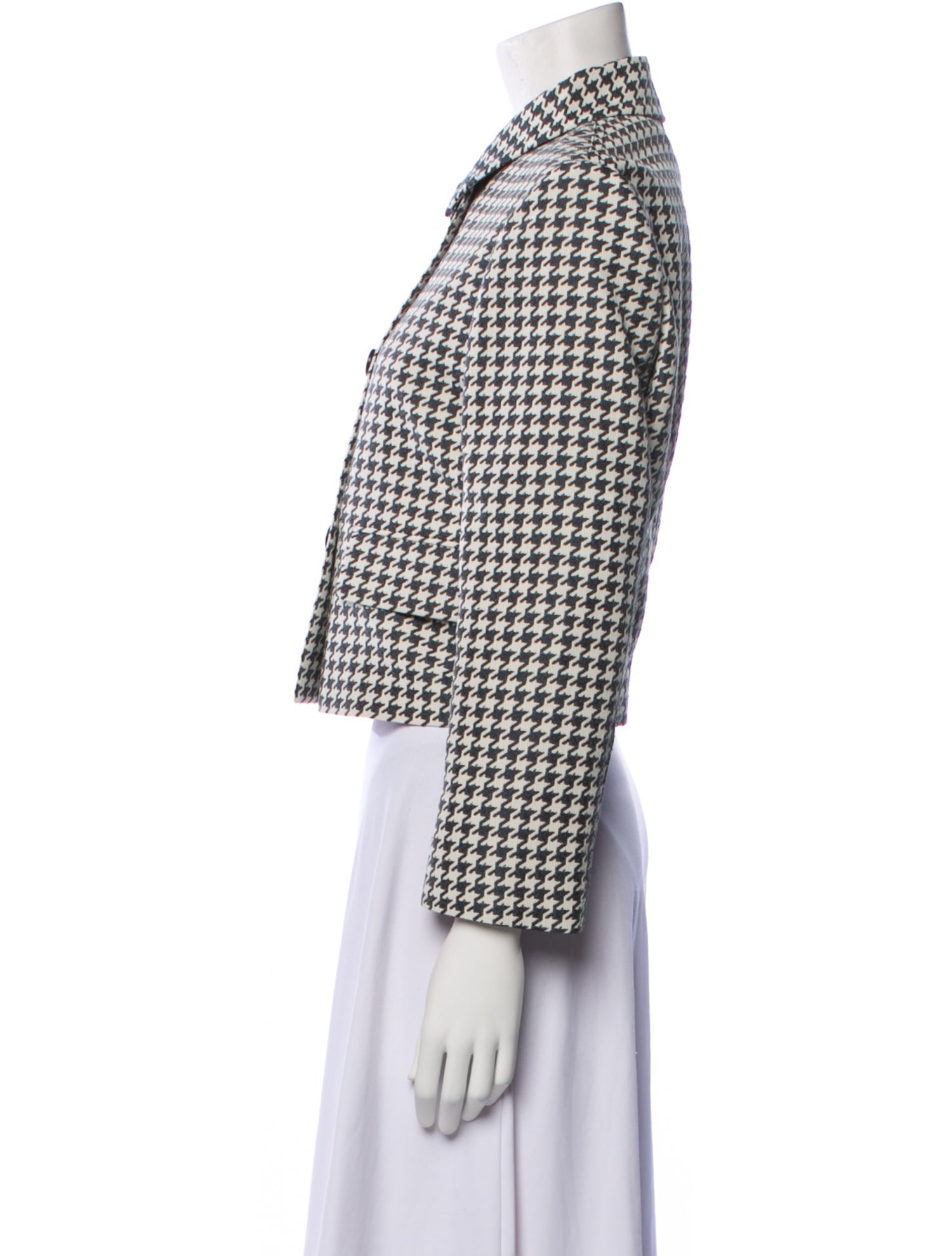 Christian Dior 2022 Houndstooth Print Blazer