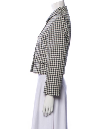 Christian Dior 2022 Houndstooth Print Blazer