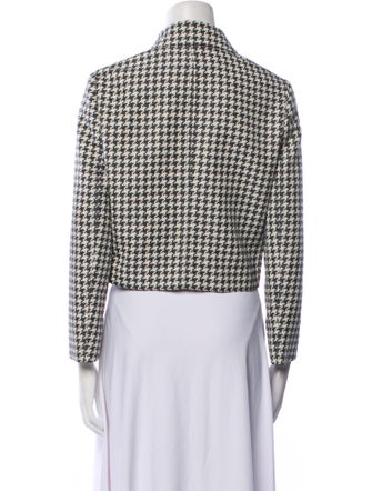 Christian Dior 2022 Houndstooth Print Blazer