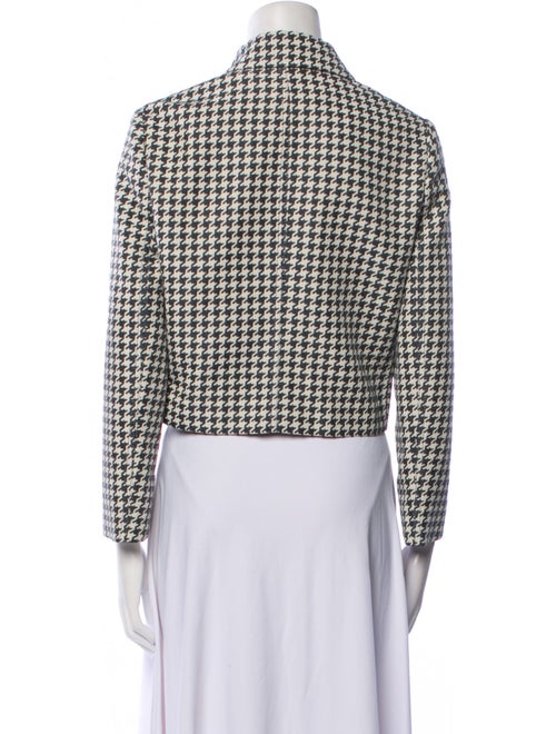 Christian Dior 2022 Houndstooth Print Blazer