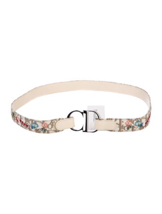 Christian Dior Oblique Jacquard Canvas Waist Belt