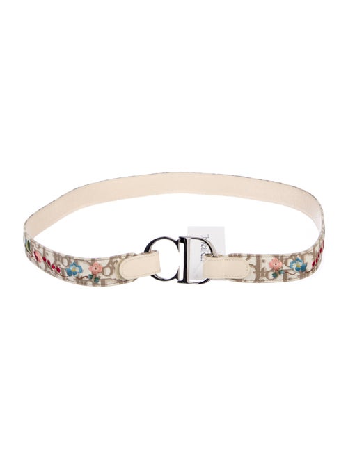 Christian Dior Oblique Jacquard Canvas Waist Belt