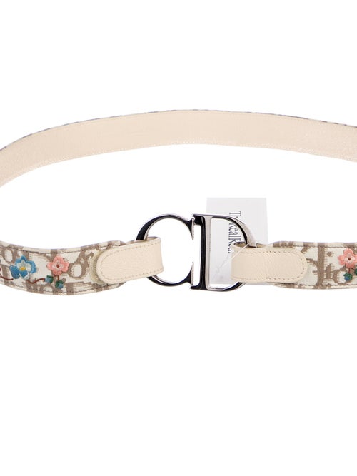 Christian Dior Oblique Jacquard Canvas Waist Belt