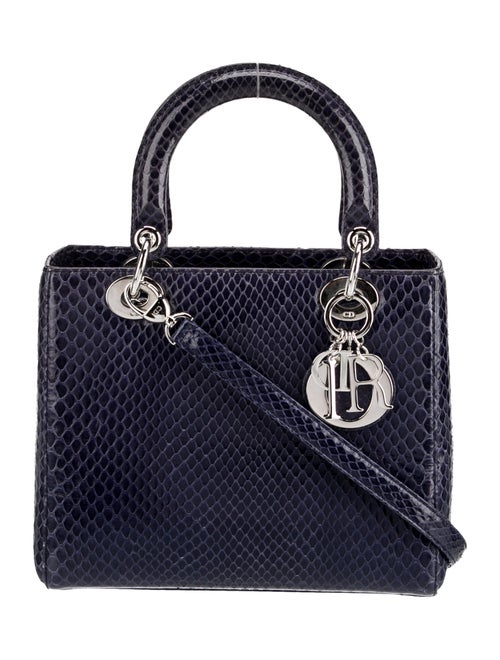 Christian Dior Python Top Handle Bag