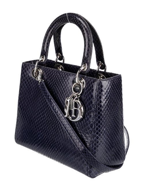 Christian Dior Python Top Handle Bag