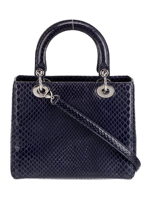 Christian Dior Python Top Handle Bag