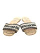 Christian Dior Canvas Printed Slides
