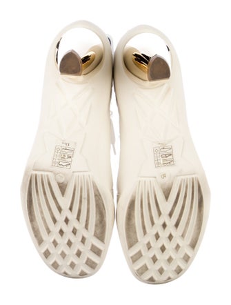 Christian Dior Leather Graphic Print Combat Boots