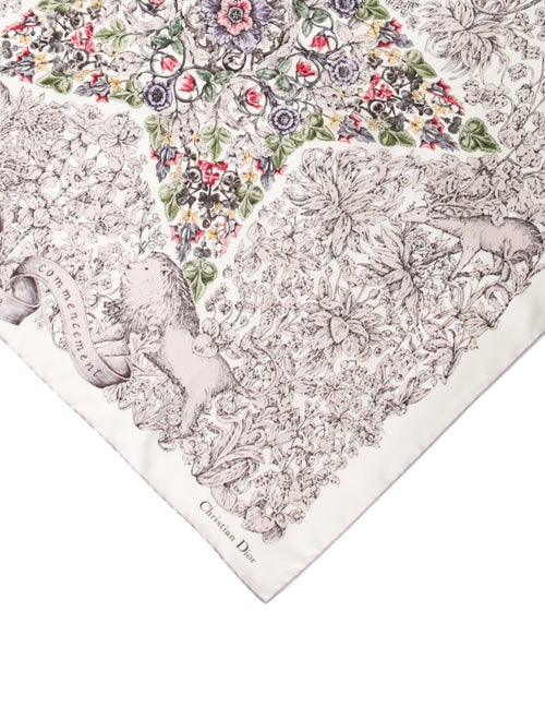 Christian Dior Silk Printed Scarf