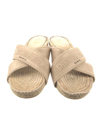 Christian Dior Canvas Printed Espadrilles