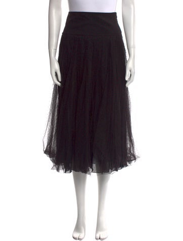 Christian Dior Skirts Mesh Midi Length Skirt XS