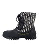 Christian Dior Oblique Jacquard Nylon Combat Boots