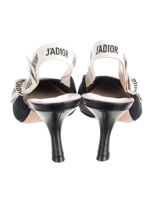 Christian Dior Grosgrain Trim Slingback Pumps