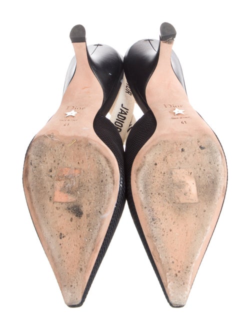 Christian Dior Grosgrain Trim Slingback Pumps