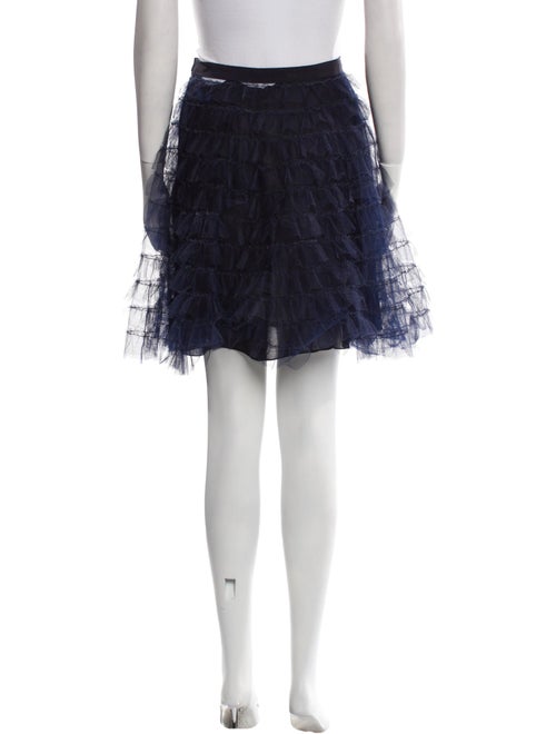 Christian Dior Mesh Accents Knee-Length Skirt