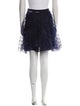 Christian Dior Mesh Accents Knee-Length Skirt