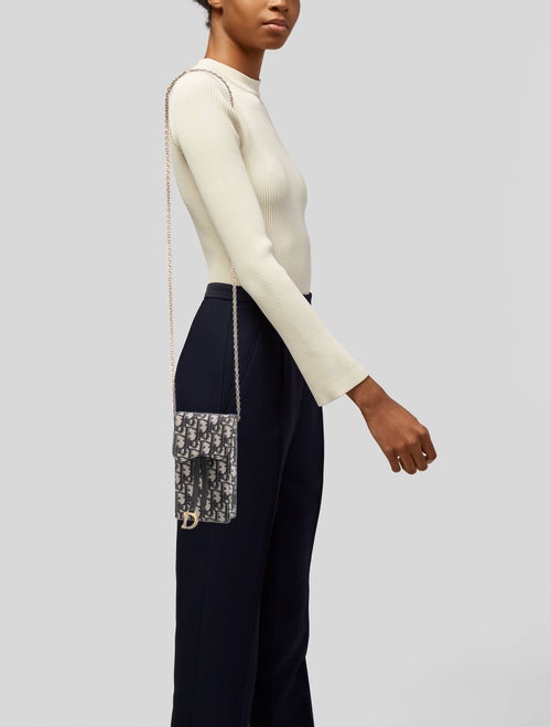 Christian Dior Oblique Jacquard Clutch