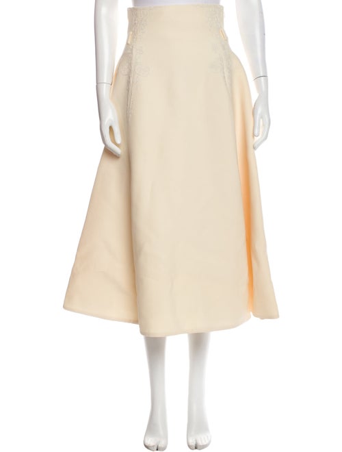 Christian Dior Wool Midi Length Skirt