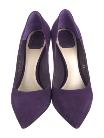 Christian Dior Suede D'Orsay Pumps