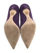 Christian Dior Suede D'Orsay Pumps