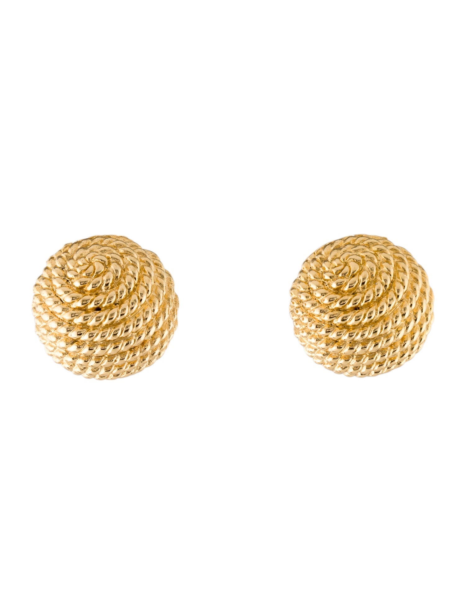 Christian Dior Vintage Textured Clip-On Earrings