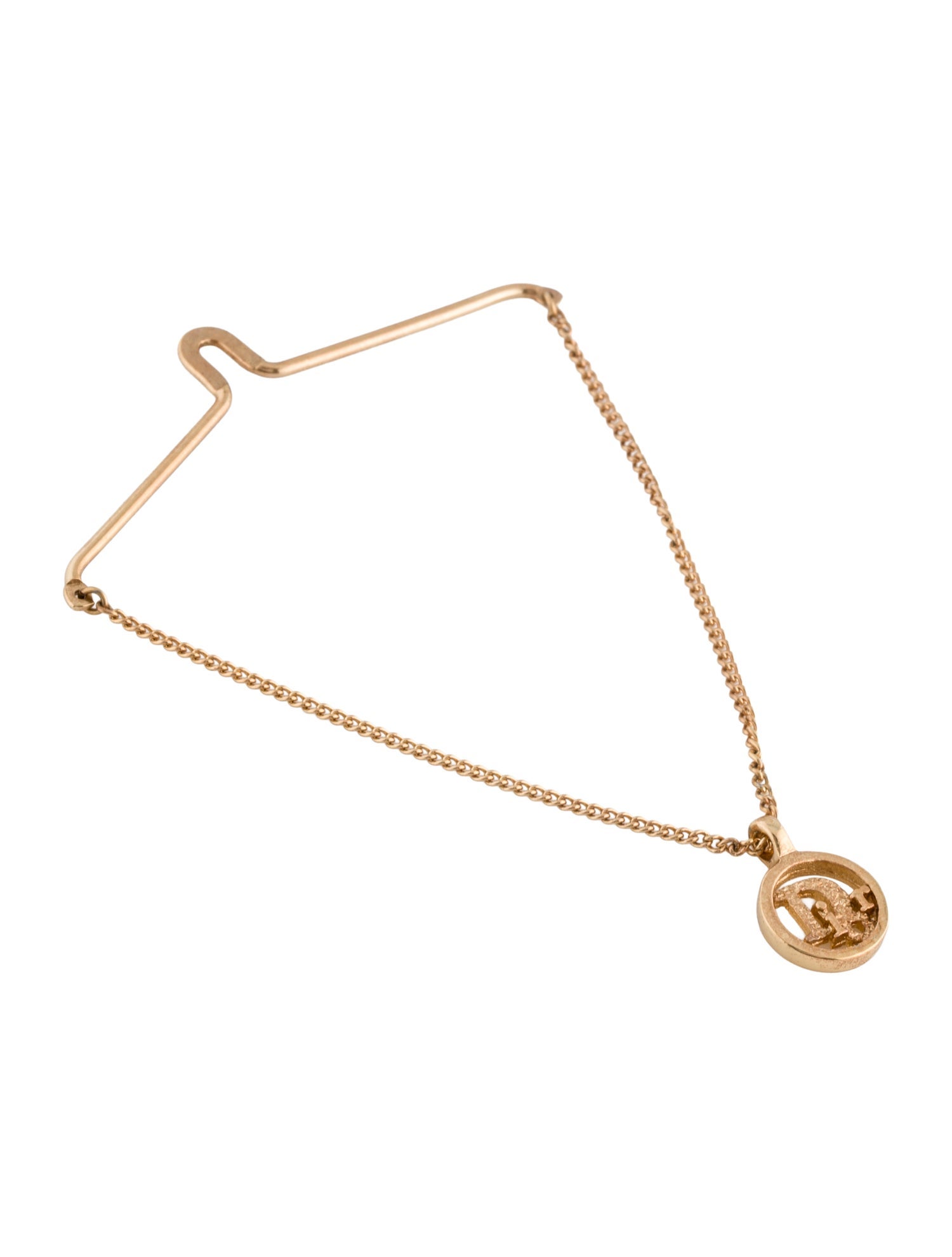 Christian Dior Vintage Logo Tie Chain