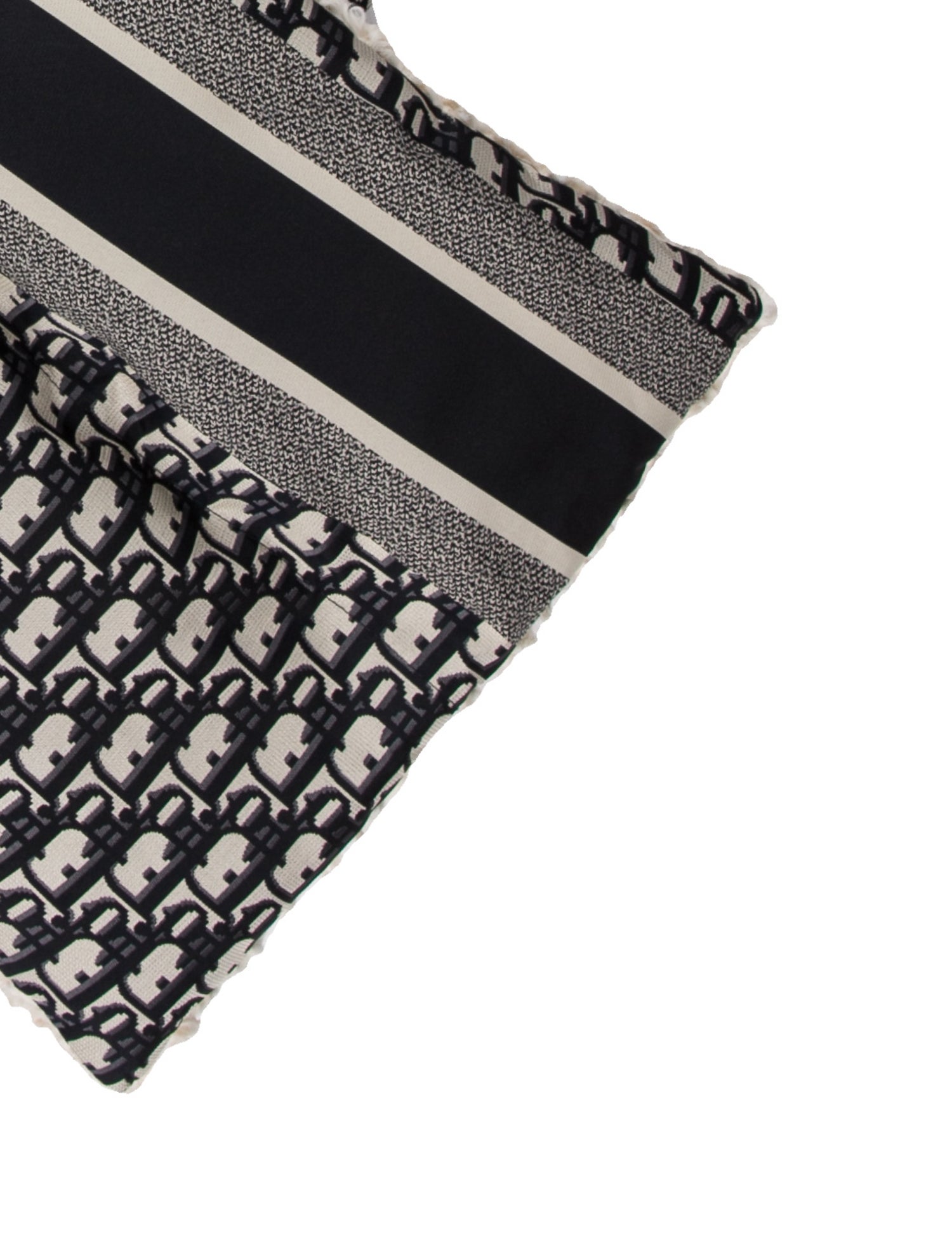 Christian Dior Shearling Oblique Jacquard Snood