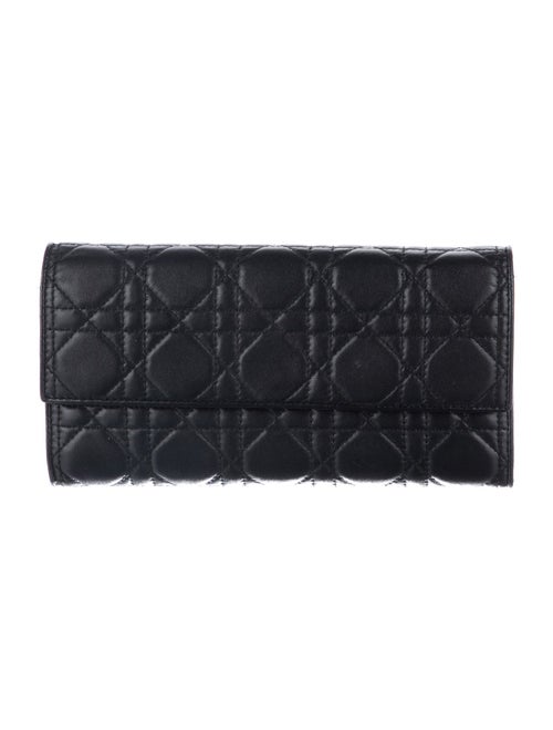 Christian Dior 2013 Lady Dior Rendezvous Wallet On Chain Trifold Wallet