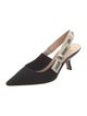 Christian Dior Bow Accents Slingback Pumps