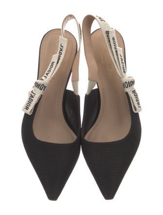 Christian Dior Bow Accents Slingback Pumps