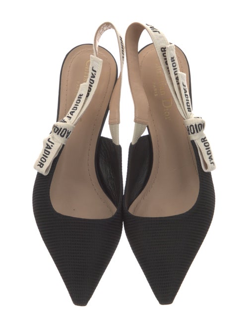 Christian Dior Bow Accents Slingback Pumps