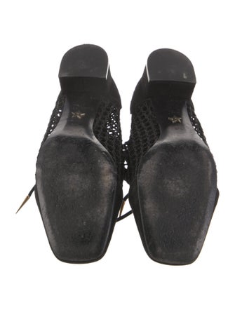 Christian Dior Suede Mesh Accents Lace-Up Boots