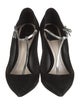 Christian Dior Suede Bow Accents T-Strap Pumps