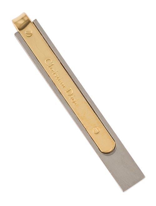 Christian Dior Vintage Two-Tone Tie Bar