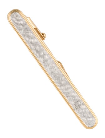 Christian Dior Vintage Two-Tone Tie Bar
