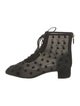 Christian Dior Mesh Animal Print Combat Boots