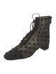Christian Dior Mesh Animal Print Combat Boots