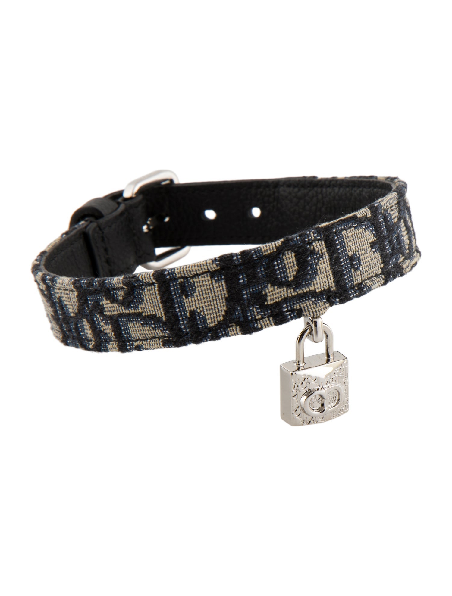Christian Dior Oblique Jacquard Dog Collar