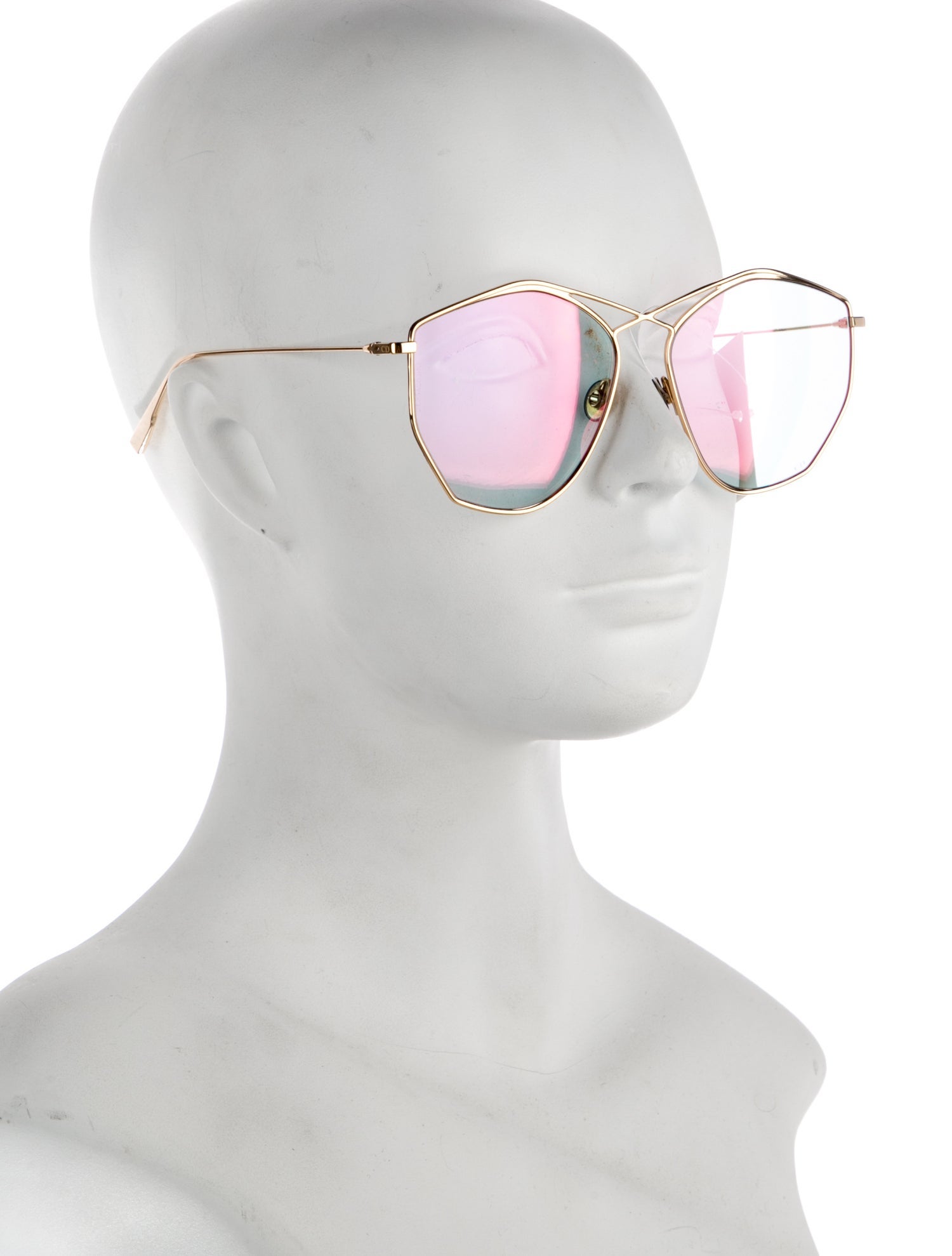 Christian Dior Cat-Eye Mirrored Sunglasses