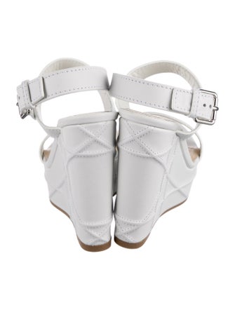 Christian Dior Cannage Pattern Leather Slingback Sandals