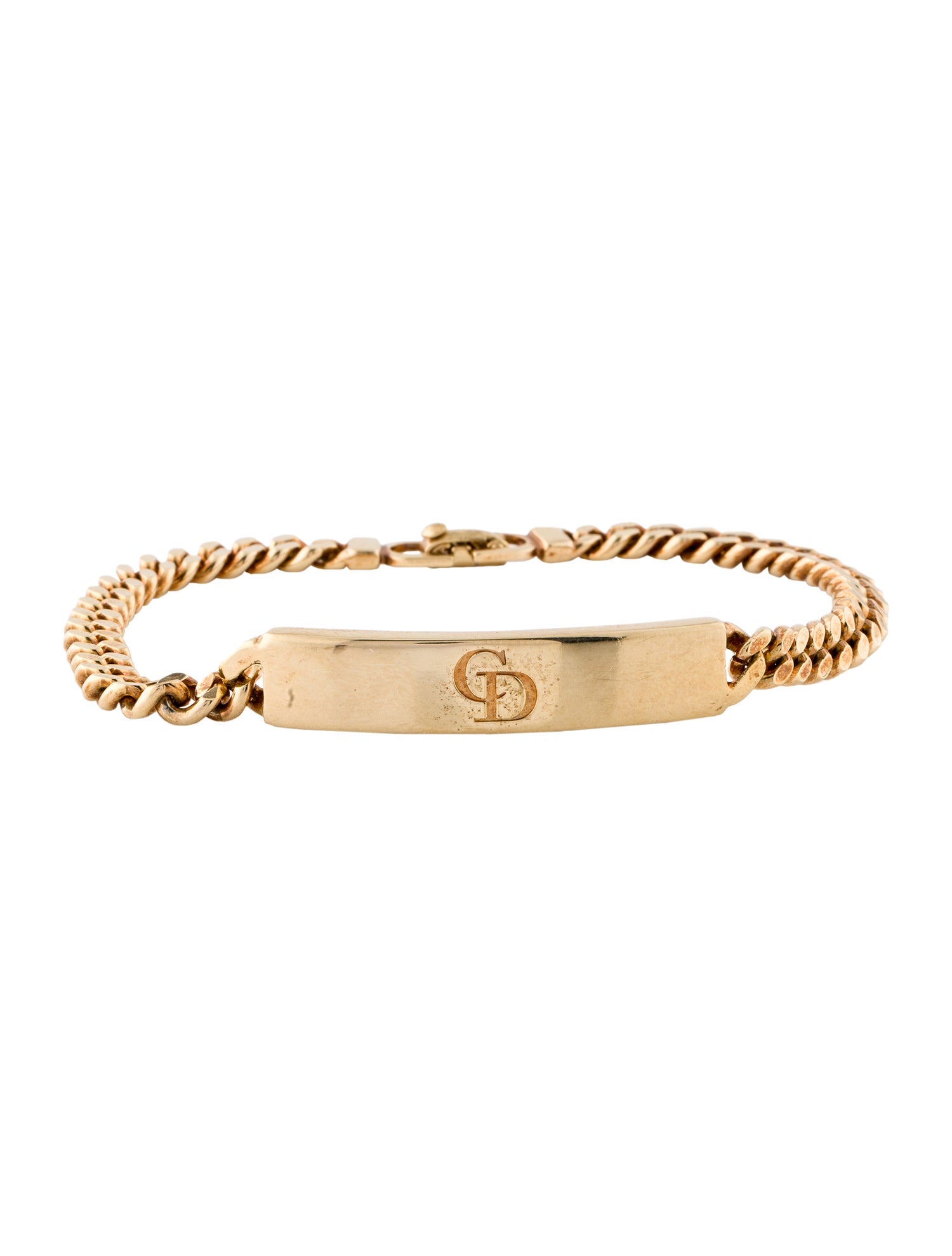 Christian Dior Vintage Logo ID Bracelet