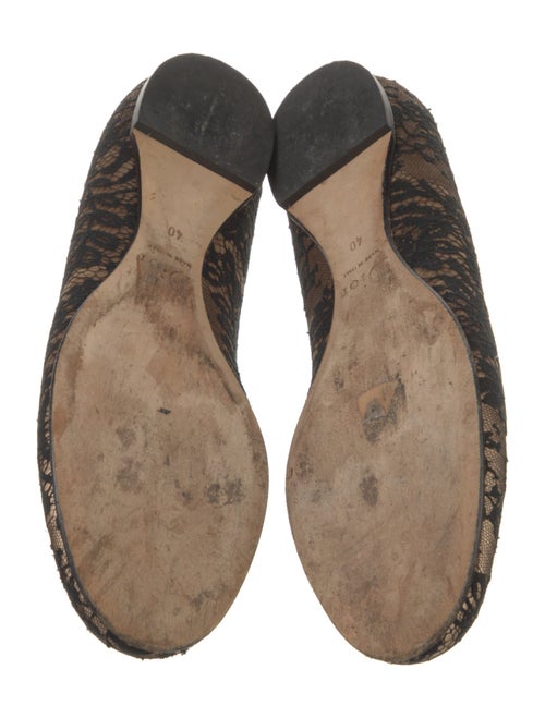 Christian Dior Lace Lace Pattern Ballet Flats