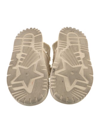 Christian Dior Canvas Raw-Edge Trim Espadrilles