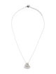 Christian Dior Mother of Pearl D Heart Pendant Necklace